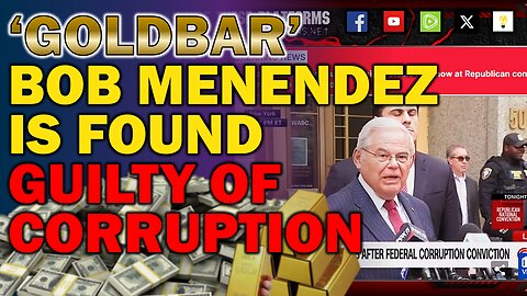 Another politician bites the dust. Bob 'Goldbar' Menendez is guilty, and needs to vacate his seat.