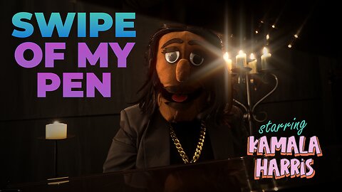 SWIPE OF MY PEN music video starring Kamala Harris