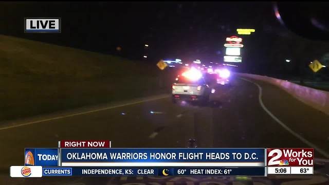 Oklahoma Warrior Honor Flight Motorcade