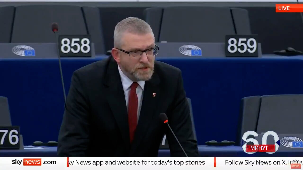 Grzegorz Braun ostre słowa do włoskiego europosła Alberico Gambino