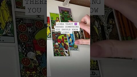LIBRA TAROT ♎️ THERES SOMETHING YOU SHOULD KNOW LIBRA!! #tarot #libra #dailytarotreading