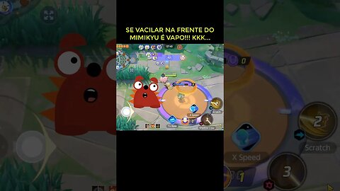 SE VACILAR NA FRENTE DO MIMIKYU É VAPO 😱🤣😍POKÉMON UNITE #shorts #burucharizard