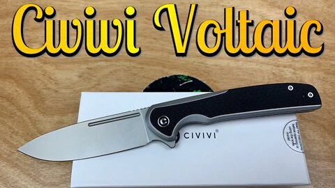 The “Voltaic” flipper knife Great new offering from Civivi !!