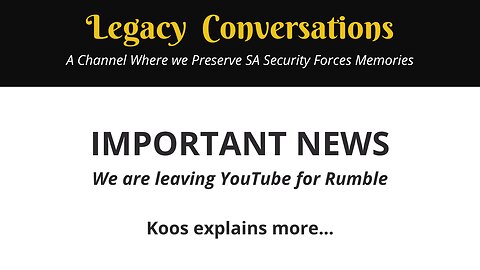Why Legacy Conversations are leaving YouTube