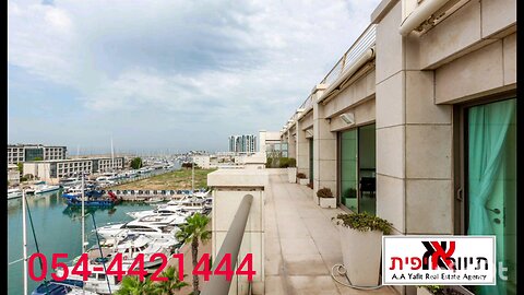Waterfront penthouse for rent in Herzliya Marina Lagoon project