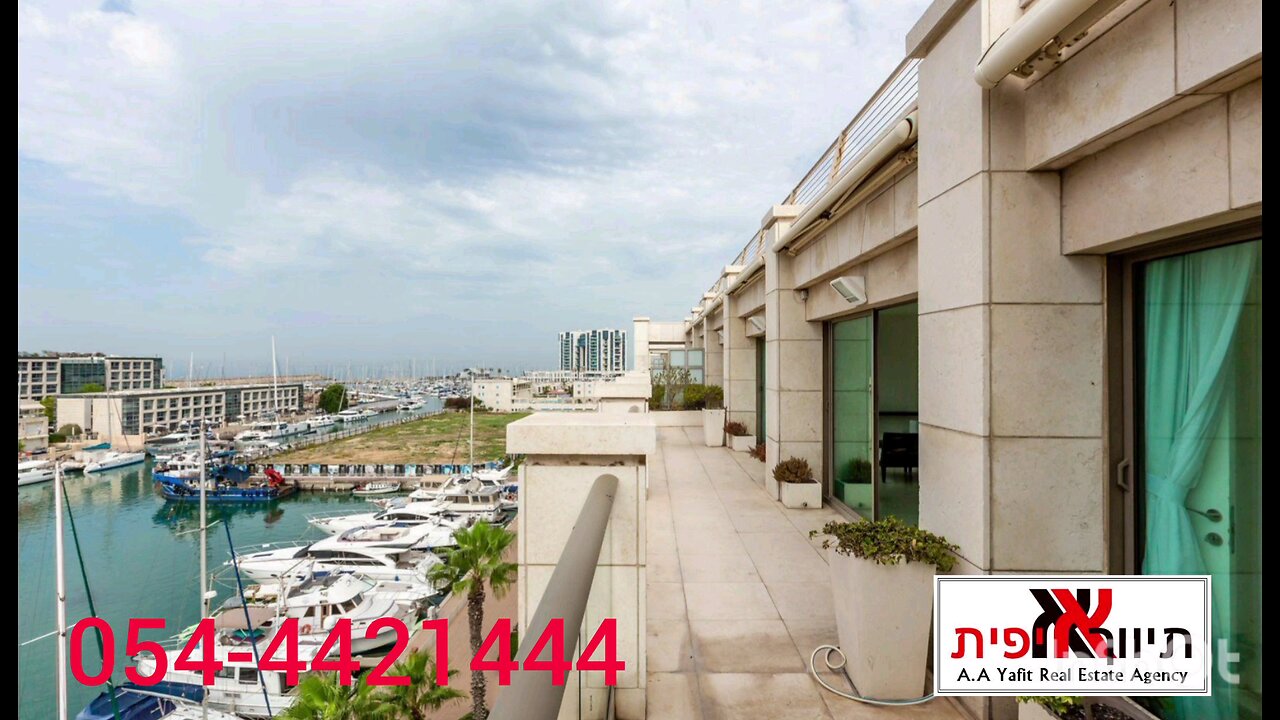 Waterfront penthouse for rent in Herzliya Marina Lagoon project
