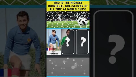 Who is the highest individual goalscorer of all time at World Cups? #shorts #trivia #worldcup