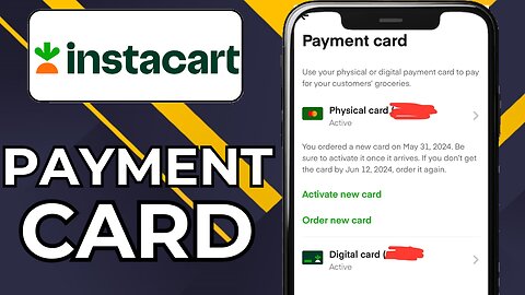 HOW TO GET INSTACART PAYMENT CARD