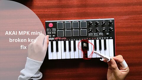 Fixing broken key in Akai mpk mini (Midi keyboard)