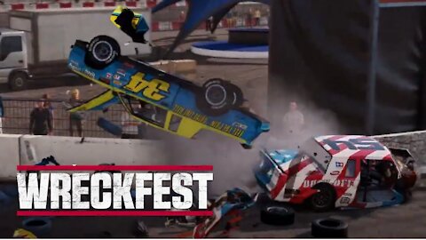 Big NASCAR Crash - Wreckfest Gameplay