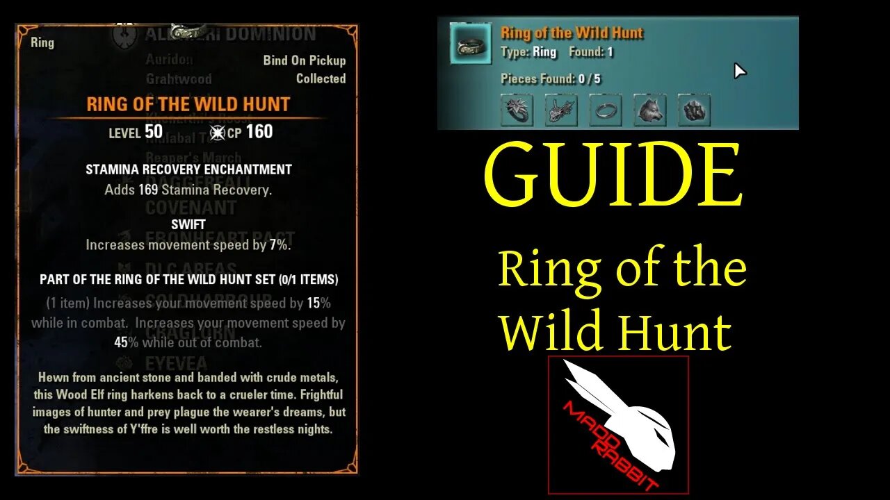 Ring of the Wild Hunt - Mythic Item Guide [Elder Scrolls Online] ESO