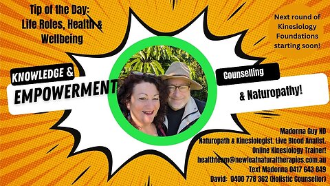 Tip of the Day: Choosing Wellbeing and Health; attraction of health through your life roles!