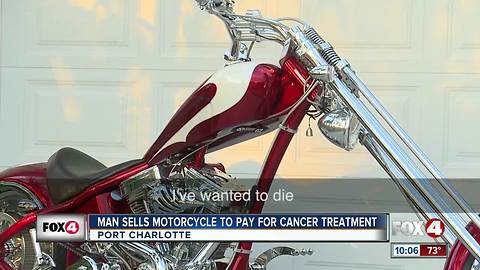 Motorcycle sale is man's last chance of survival