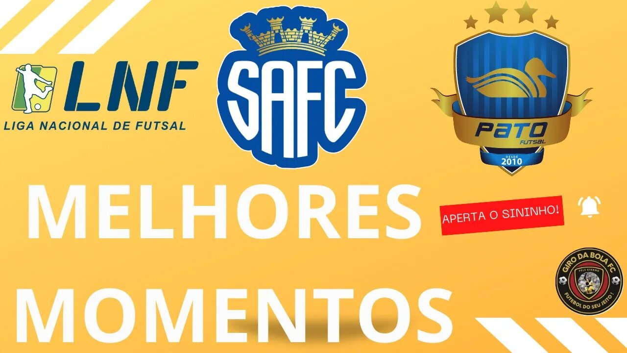 MELHORES MOMENTOS PATO 3 x 3 SANTO ANDRÉ #lnf2023