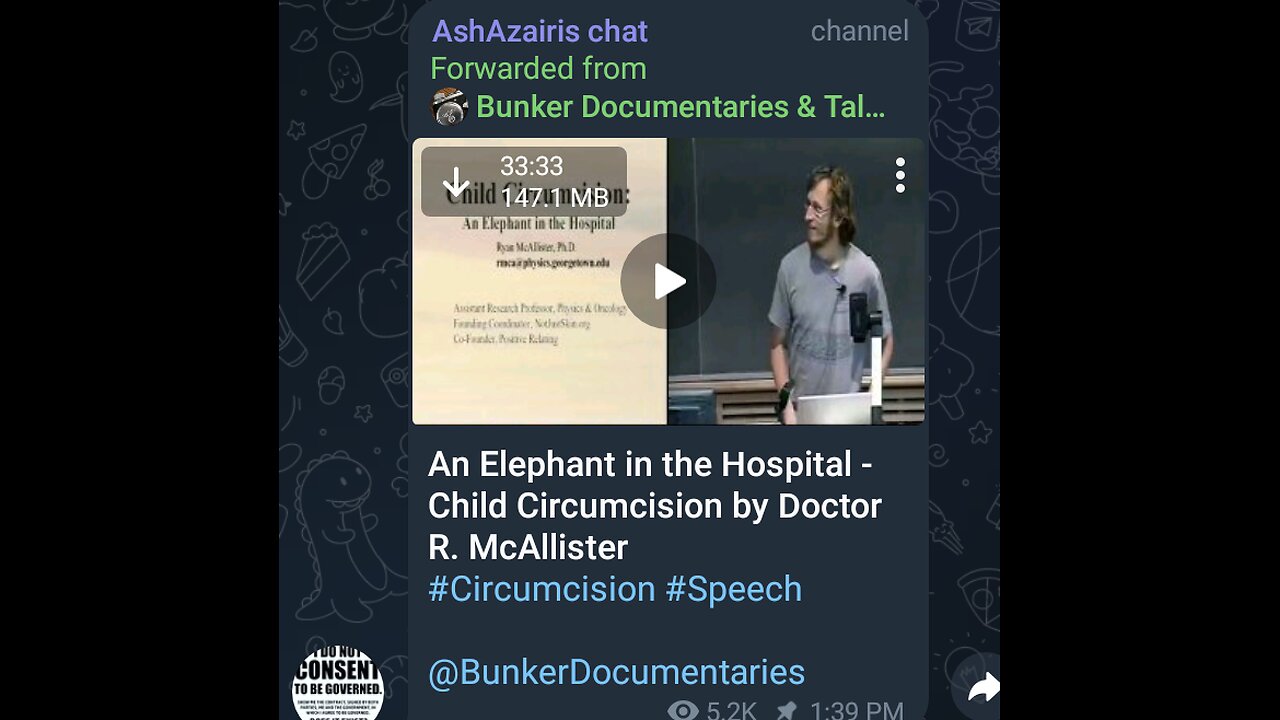 Documentary: Child Circumcision Lecture