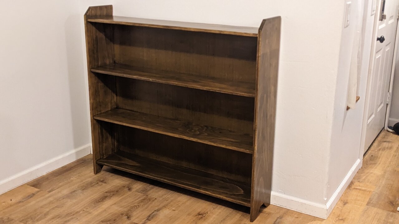 Pine Bookcase Build ( First time using gel stain)