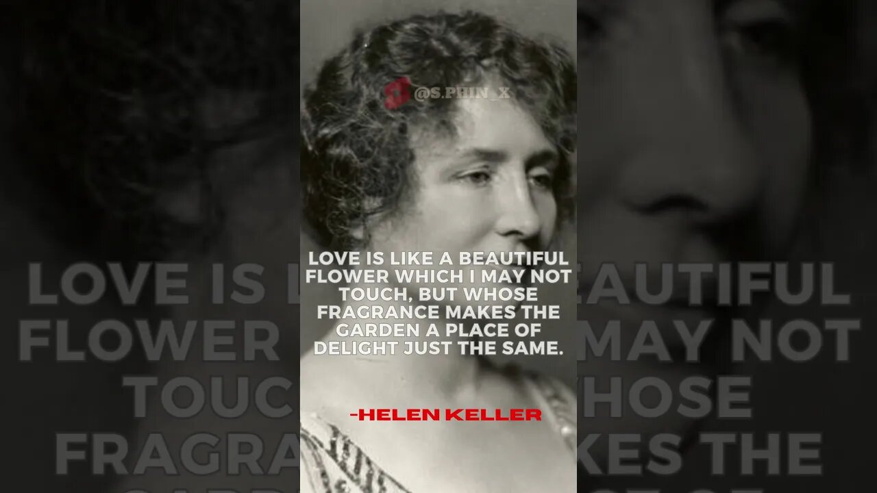 ''LOVE IS...'' | HELEN KELLER'S QUOTE #shorts