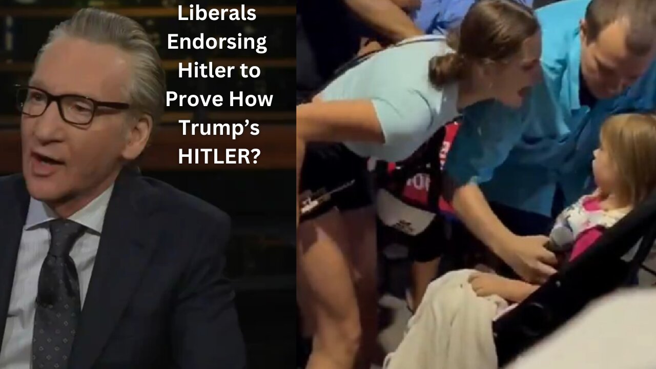 BILL MAHER Said HITLER Was OKAY + Liberal White Woman Screams In A Baby's Face at Harris Rally