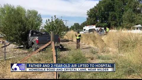 5 injured in crash near Wilder