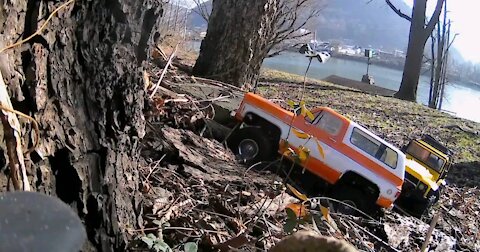 TRX4 fun with the Chevy Blazer and Land Rover