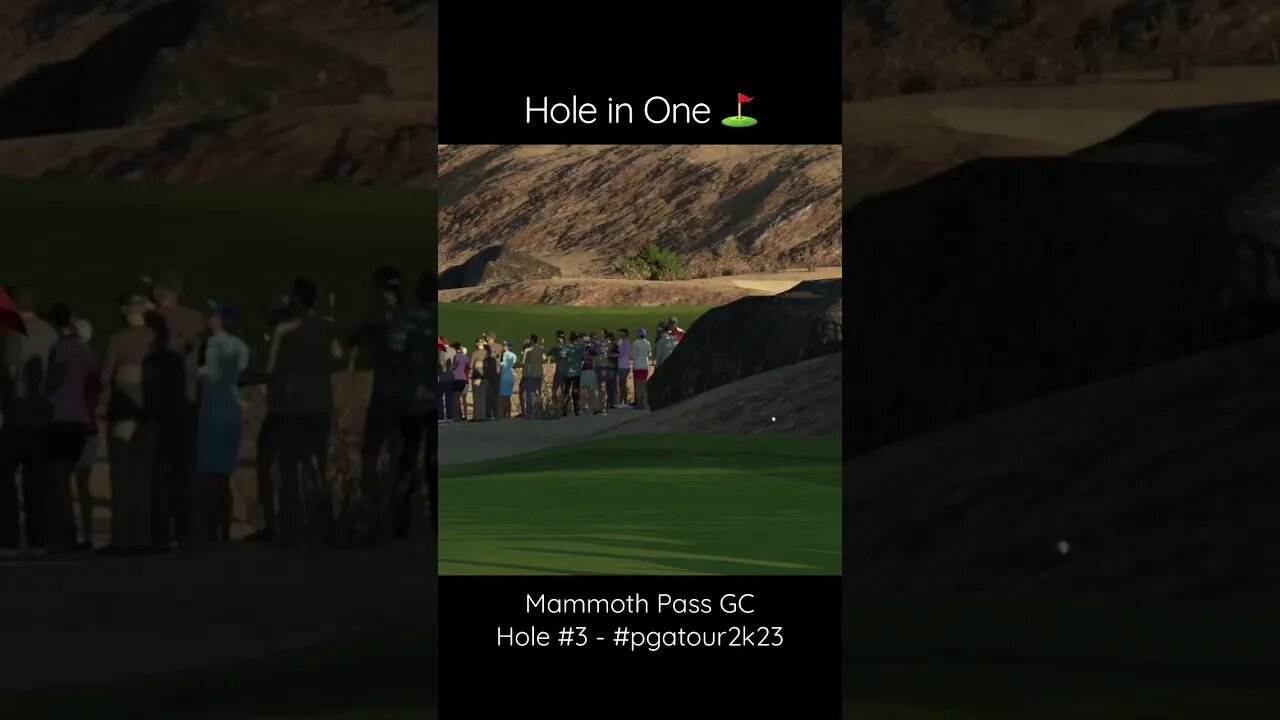 #holeinone - #pgatour2k23 @ Mammoth Pass GC - Hole #3