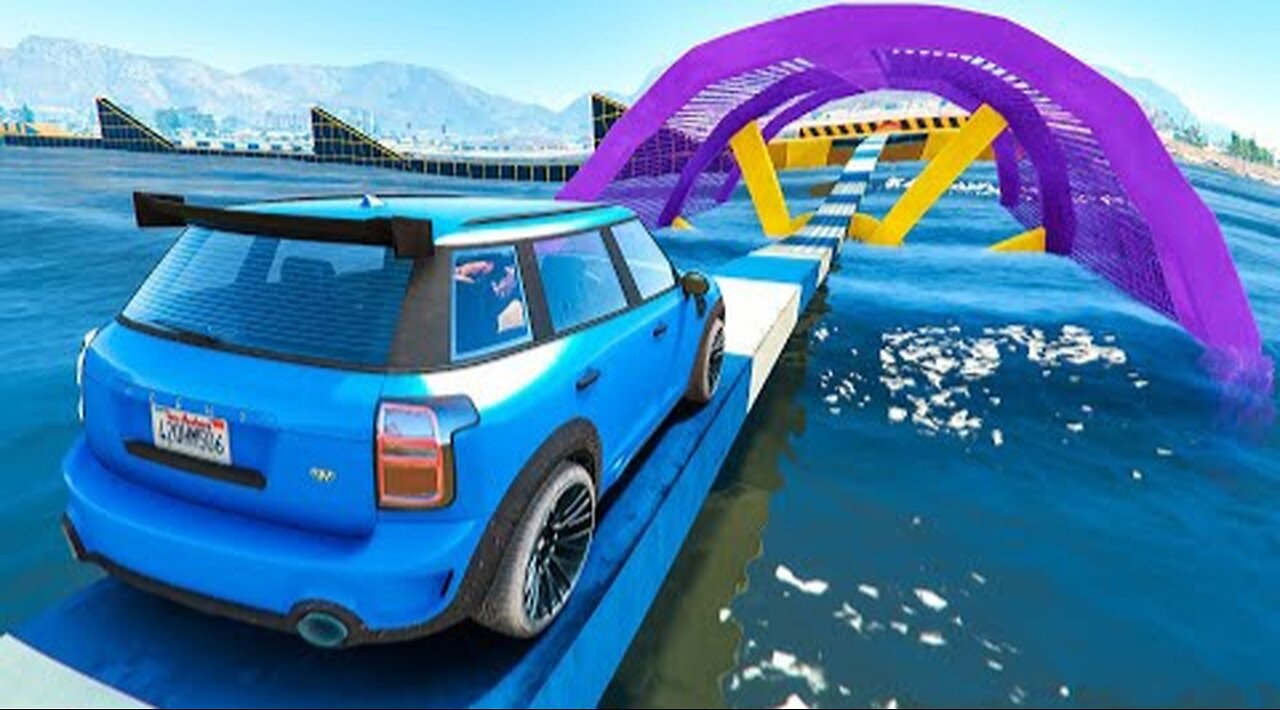 GTA 5 PARKOUR STUNT RACE ▸🥶 GAMEPLAY(4k)Gameplay