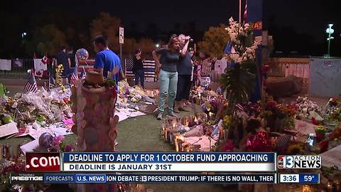 Deadline to apply for money from victims' fund