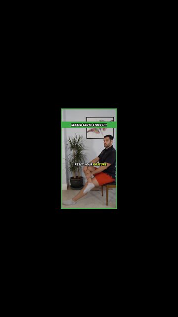 How To Stretch Your Glutes Sitting Down? #SHORTS