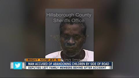 Man abandoned 3 kids on busy road on Christmas