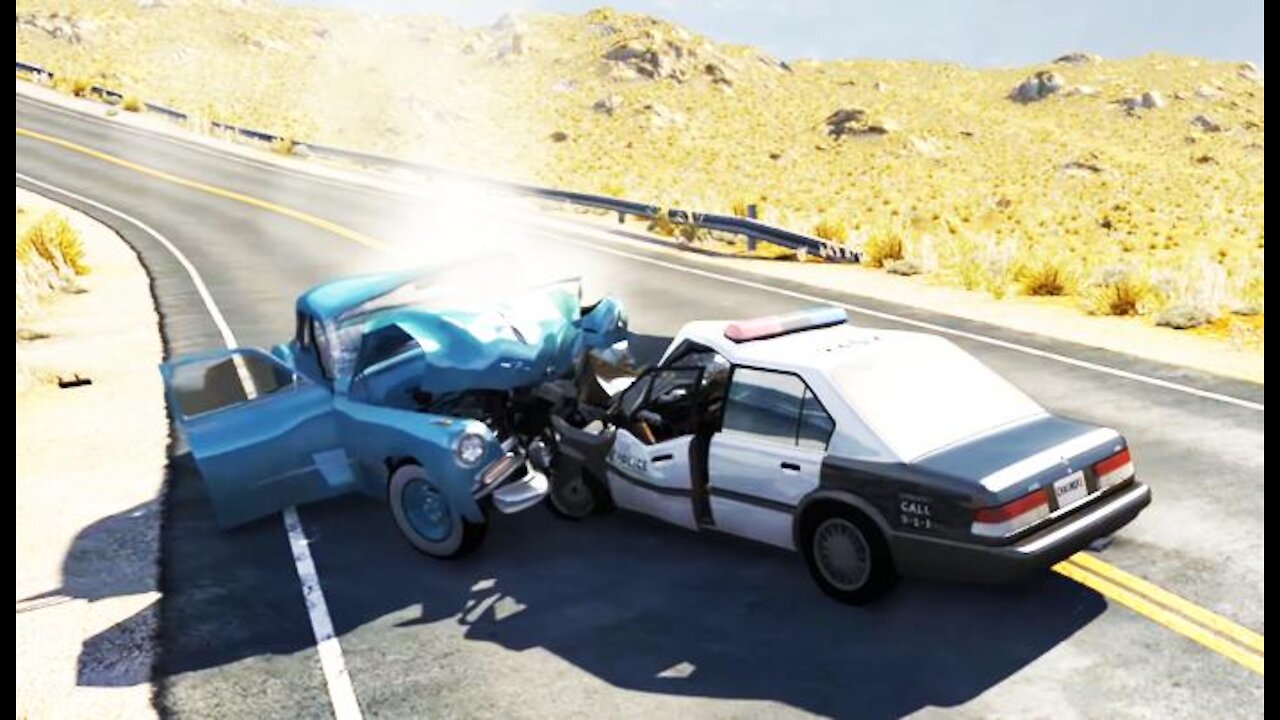 CrashThunder video BeamNG Drive car crashes compilation