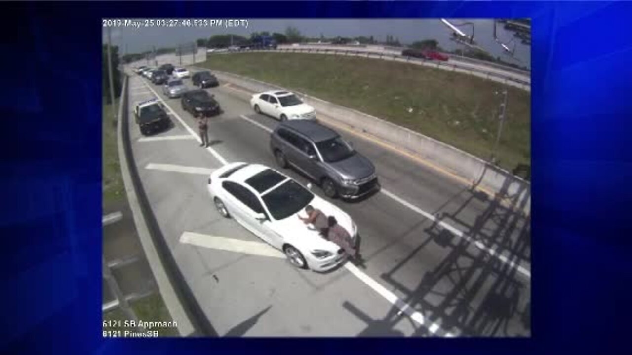 Surveillance video shows driver running over Florida state trooper