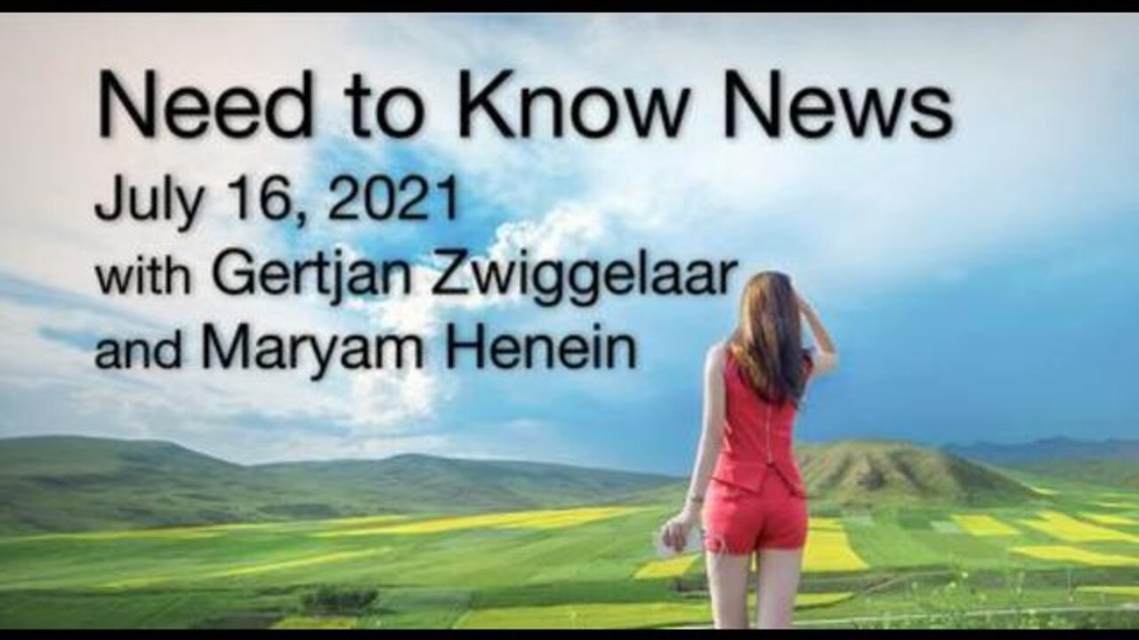 Need to Know News (16 July 2021) with Gertjan Zwiggelar and Maryam Henien