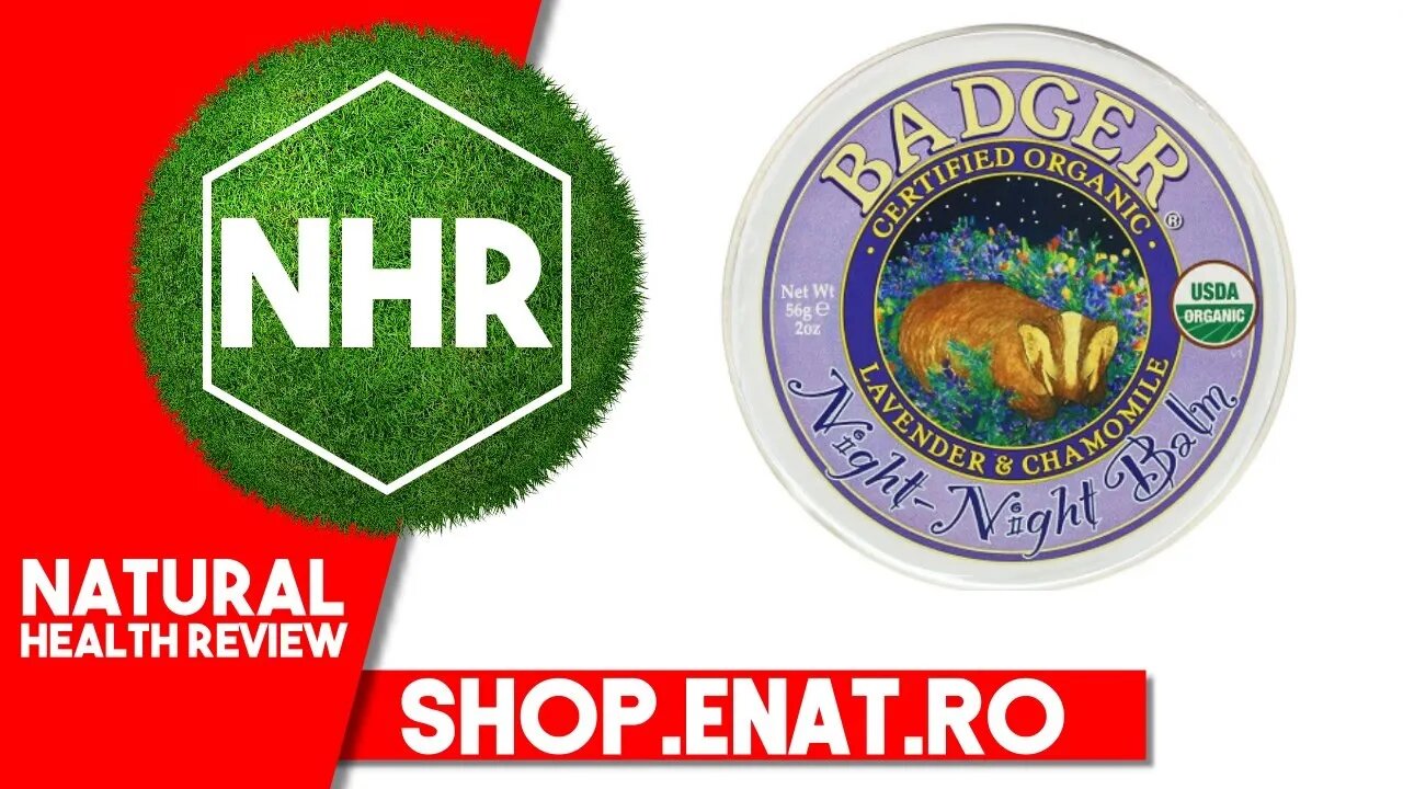 Badger Company, Organic, Night-Night Balm, Lavender & Chamomile, 2 oz (56 g)