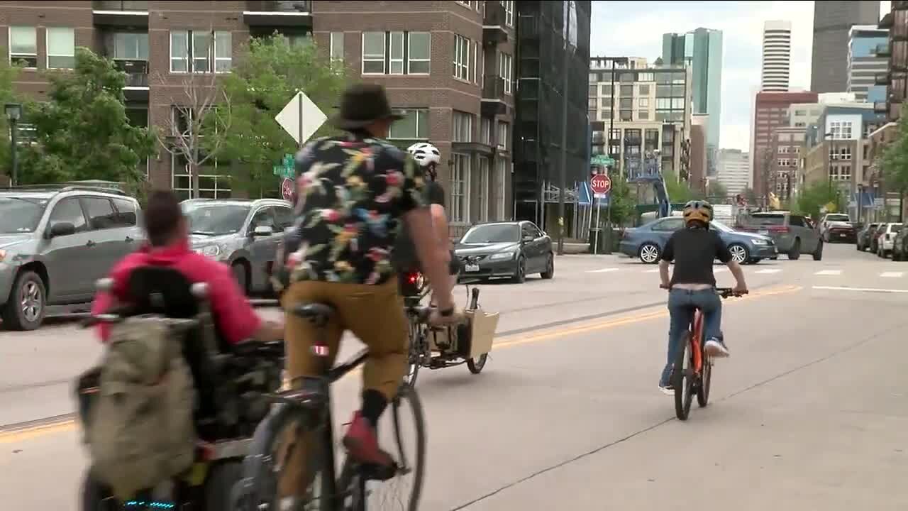 Bicyclists take to streets in critical mass drawing attention to three fatalities in one week