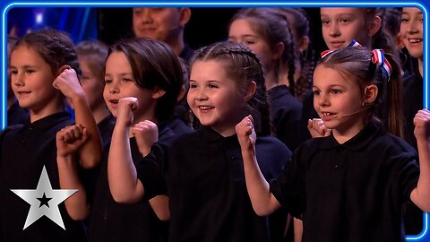 ADORABLE children s choir welcome home our heroes _ Unforgettable Audition _ Britain s Got Talent