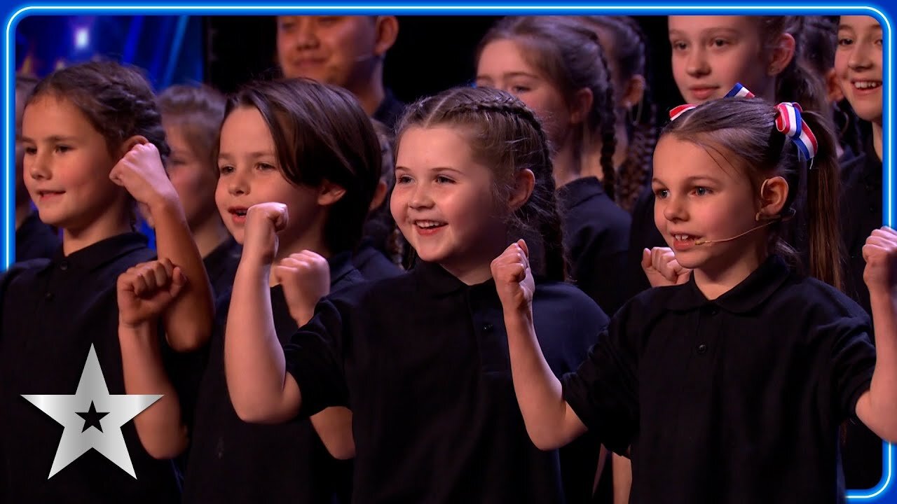 ADORABLE children s choir welcome home our heroes _ Unforgettable Audition _ Britain s Got Talent
