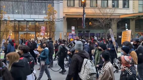 Far-Left Protestors Chant For Communist Revolution