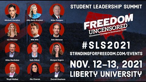 NOVEMBER 12-13: Student Leadership Summit - Freedom Uncensored - REGISTER NOW