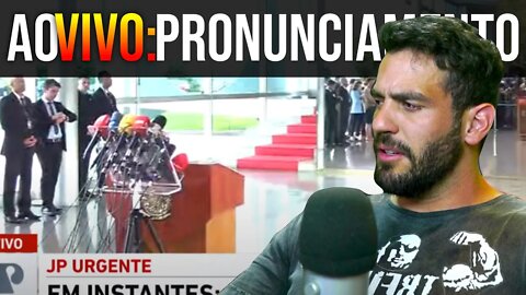 AO VIVO: PRONUNCIAMENTO DO BOLSONARO.. 10 segundos... parabéns.