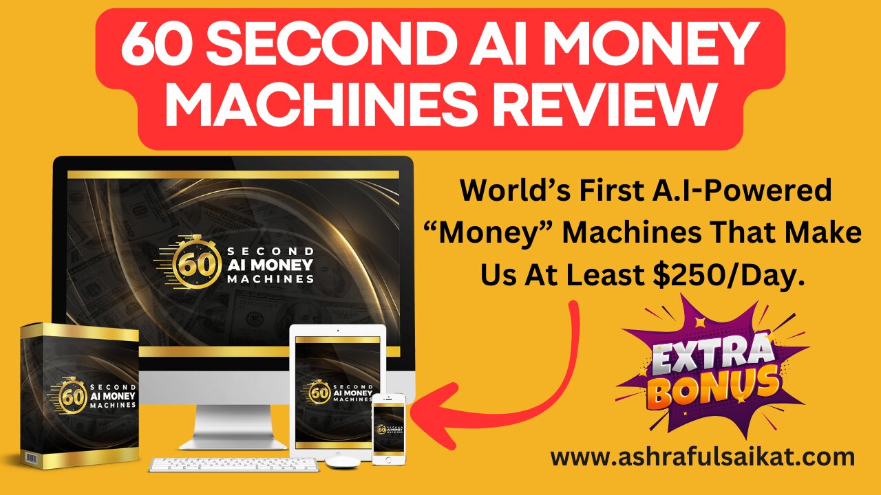 60 Second AI Money Machines Review ⚠️ Full OTO Details + Bonus — (App By Glynn Kosky)