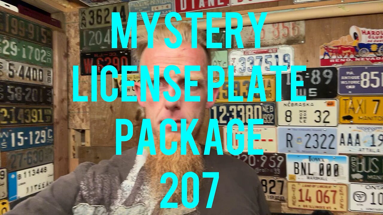 Mystery license plate package 207