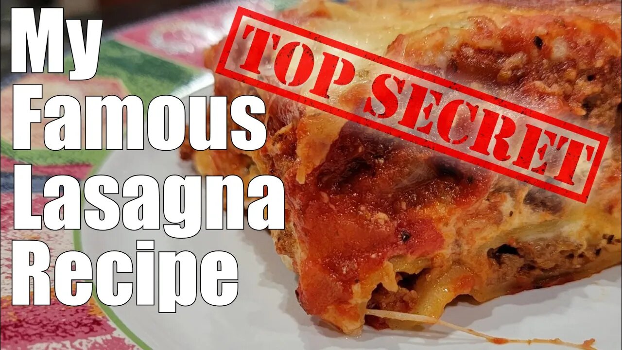 Finally Revealing My Secret Lasagna Recipe