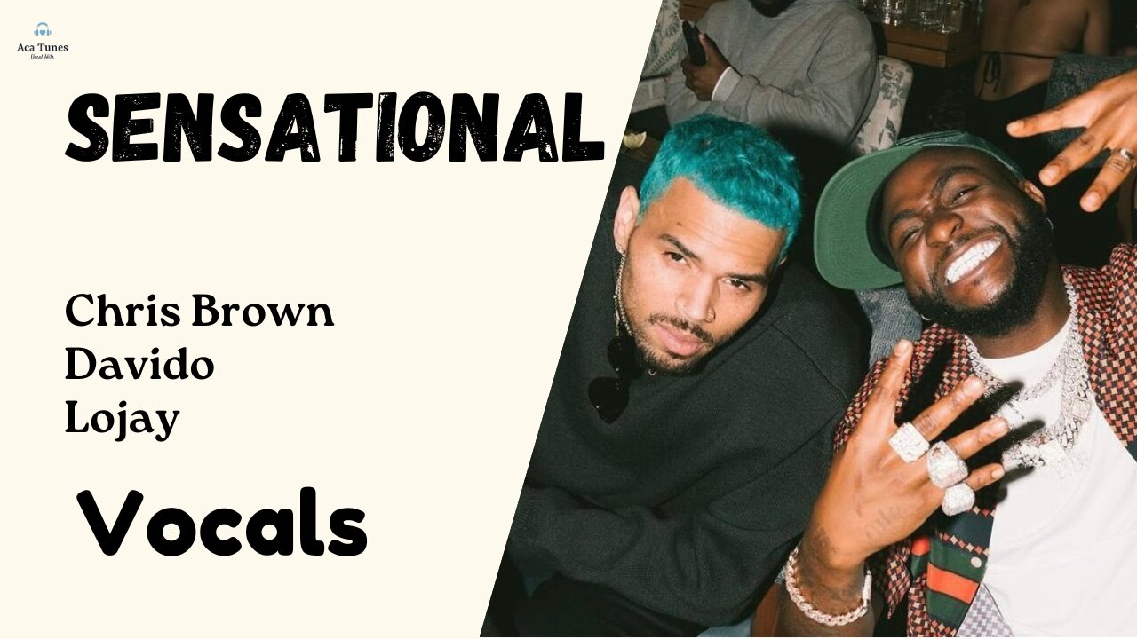 MUSIC VOCAL Chris Brown ft. Davido, Lojay - SENSATIONAL (Vocals Only)