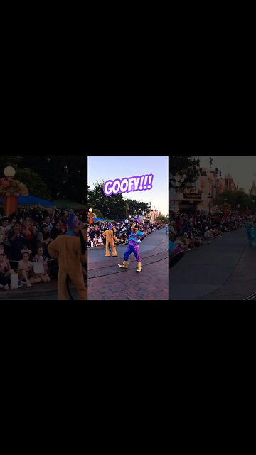 Goofy dancing in Magic Happens #disneyland #magichappens #goofy #parade #mainstreetusa