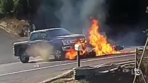 Video of fiery crash along Campo Road leads to calls for safety measures