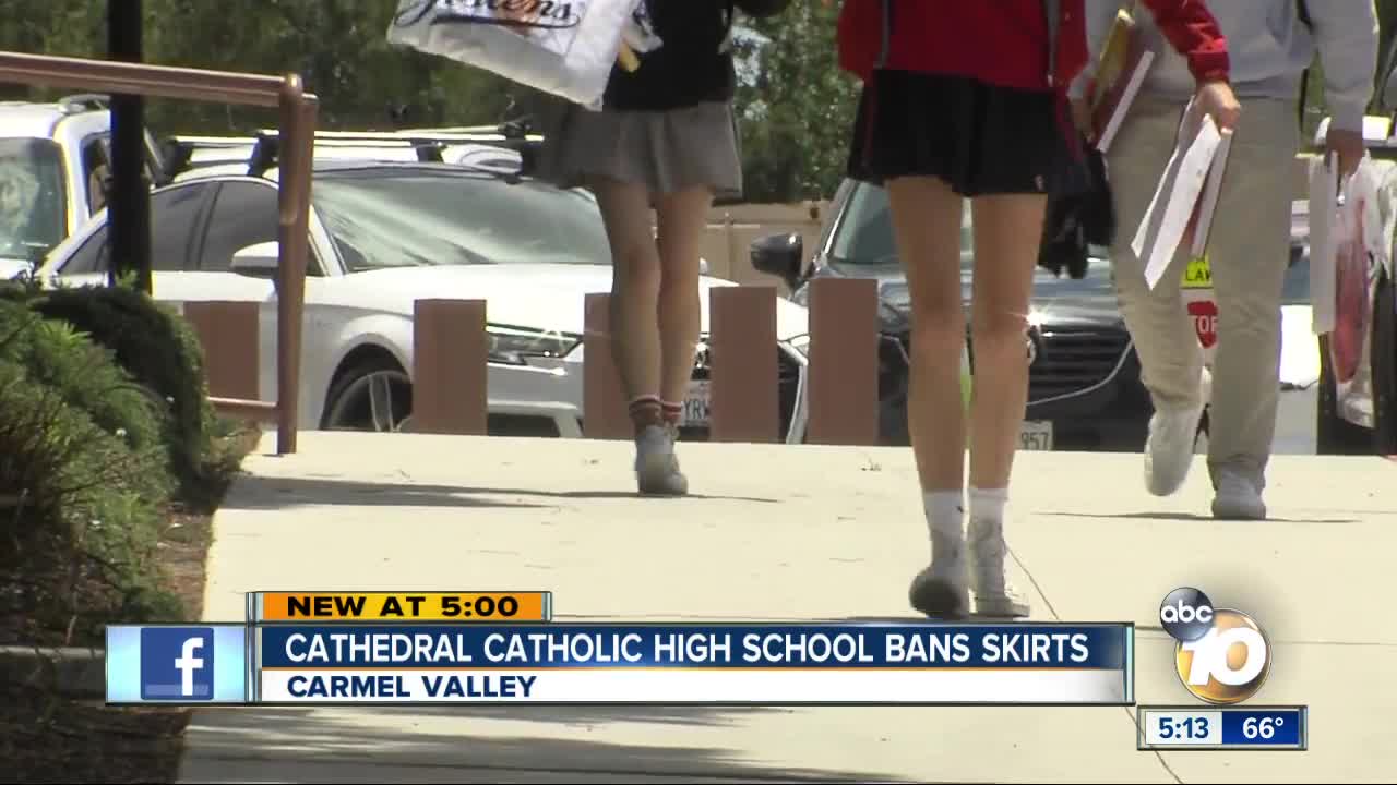 Girls face "sexist" ban on skirts