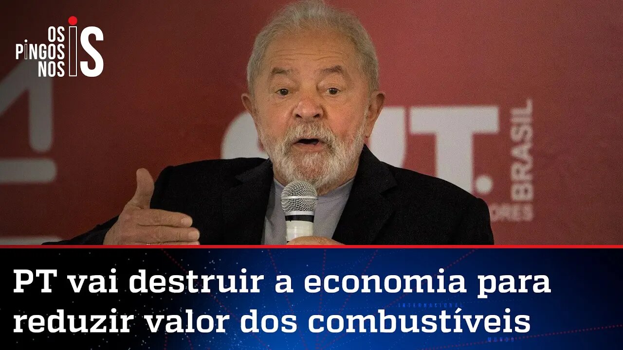 Lula ameaça fazer populismo com preço da gasolina no Brasil