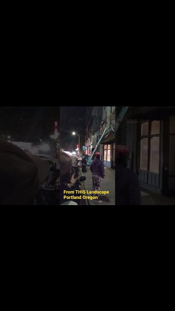 Man Climbs Down From Building | From THIS Landscape IRL w/JJ | Portland Oregon USA | SUBSCRIBE