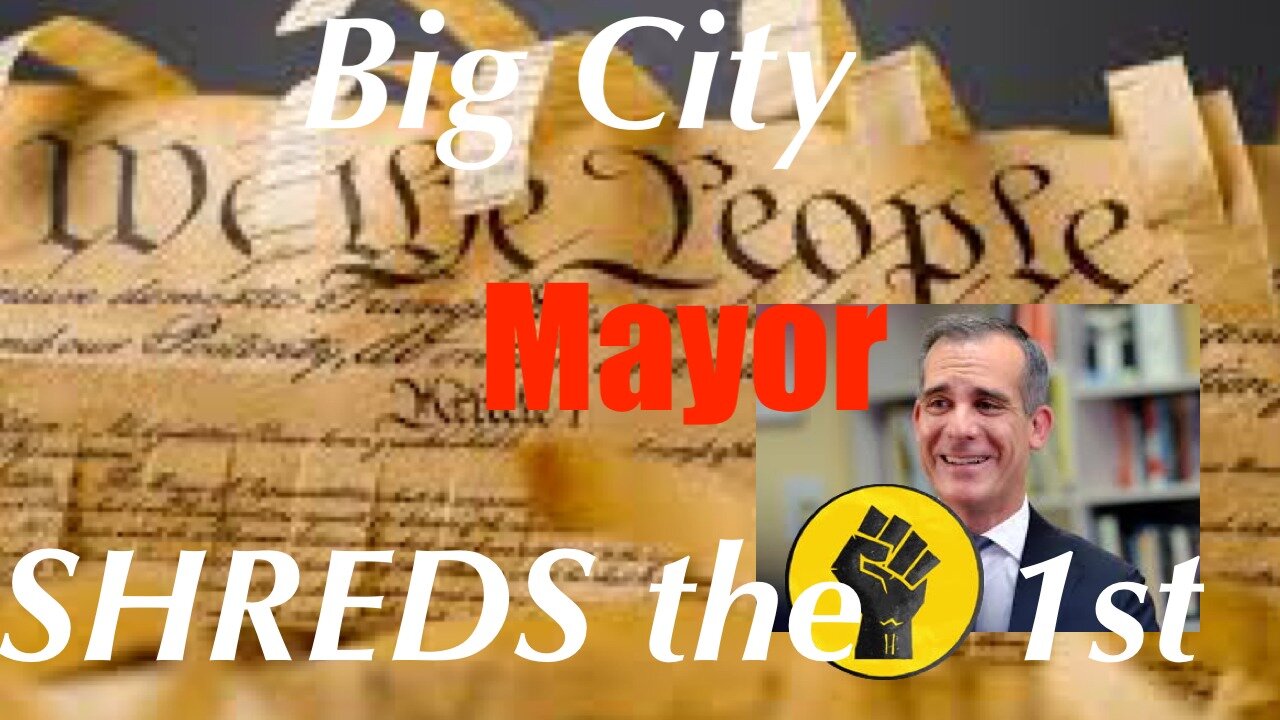 LA Mayor Garcetti SHREDS 1st Amendment, Threatens to Turn off Water + Power if you Have a Party