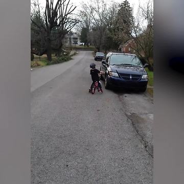 "Bicycle Fail: Adorable Boy Rides His Bicycle Into A Parked Car"
